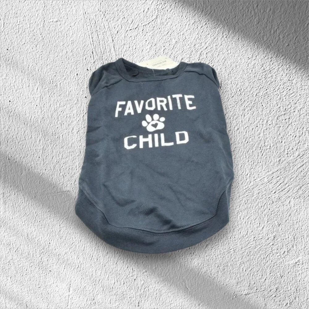 NWT Grayson Pup Doggie Tee "Favorite Child" Dogs Cats